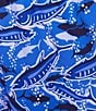 Vineyard Vines Chappy Fish Print 7#double; Inseam Swim Trunks, Color:Tide Blue - Image 3
