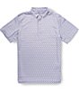 Vineyard Vines Sankaty Performance Cocktail Print Short Sleeve Polo Shirt - Image 1