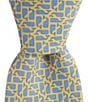 Vineyard Vines Puzzle Whale Narrow 3#double; Silk Tie, Color:Yellow - Image 1