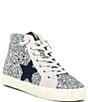 Color:Silver Glitter - Image 1 - Breakout Glitter High Top Sneakers
