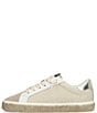 Color:Taupe Pebbled - Image 4 - Coastal Pebbled Leather Espadrille Sneakers