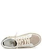 Color:Taupe Pebbled - Image 6 - Coastal Pebbled Leather Espadrille Sneakers