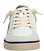 Color:Silver Glitter/Blue Stripe - Image 5 - Denise Color Block Glitter Star Sneakers