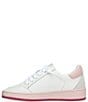 Color:Raspberry/Baby Pink - Image 4 - Denisse Colorblock Pop Outsole Retro Sneakers