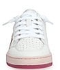 Color:Raspberry/Baby Pink - Image 5 - Denisse Colorblock Pop Outsole Retro Sneakers