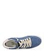 Color:Blue - Image 6 - Denisse Suede Retro Sneakers