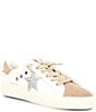 Color:White/Multi - Image 1 - Excel Suede Rhinestone Star Sneakers