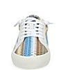 Color:Blue/Brown Crochet Multi - Image 5 - Flair Crochet Multi-Striped Knit Sneakers