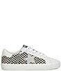 Color:Black/White Natural Checkered - Image 2 - Flair Woven Checkered Sneakers