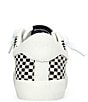 Color:Black/White Natural Checkered - Image 3 - Flair Woven Checkered Sneakers