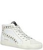 Color:White Glitter/Neon Pink Pop - Image 1 - Gadol Glitter High Top Sneakers