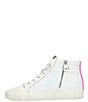 Color:White Glitter/Neon Pink Pop - Image 4 - Gadol Glitter High Top Sneakers