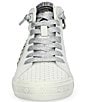 Color:Metallic Green/White - Image 5 - Gadol High Top Shimmer Lace Sneakers