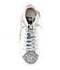 Color:Neon Pink Pop - Image 5 - Gadol Star Studded Glitter High-Top Retro Sneakers