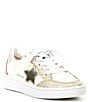 Color:Nude Croco Multi - Image 1 - Girls' Alaia Crocodile Embossed Leather Star Sneakers (Youth)