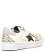 Color:Nude Croco Multi - Image 2 - Girls' Alaia Crocodile Embossed Leather Star Sneakers (Youth)