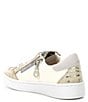 Color:Nude Croco Multi - Image 3 - Girls' Alaia Crocodile Embossed Leather Star Sneakers (Youth)