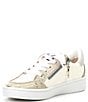 Color:Nude Croco Multi - Image 4 - Girls' Alaia Crocodile Embossed Leather Star Sneakers (Youth)