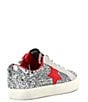 Color:Silver/Red Multi - Image 2 - Girls' Charlotte Star Glitter Sneakers (Youth)
