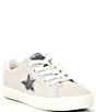 Color:Light Grey Multi - Image 1 - Girls' Gail Suede Metallic Star Sneakers (Youth)