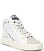Color:White - Image 1 - Girls' Rita High Top Sneakers (Youth)