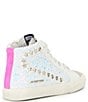 Color:White - Image 2 - Girls' Rita Glitter Star High Top Sneakers (Youth)