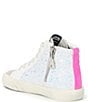Color:White - Image 3 - Girls' Rita High Top Sneakers (Youth)