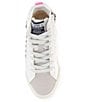 Color:White - Image 5 - Girls' Rita Glitter Star High Top Sneakers (Youth)
