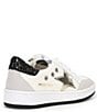 Color:White/Black/Gold - Image 2 - Girls' Taylor Metallic Star Sneakers (Youth)