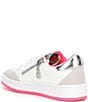 Color:White/Pink/Silver - Image 3 - Girls' Taylor Glitter Star Sneakers (Youth)