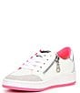 Color:White/Pink/Silver - Image 4 - Girls' Taylor Glitter Star Sneakers (Youth)