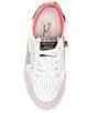 Color:White/Pink/Silver - Image 5 - Girls' Taylor Glitter Star Sneakers (Youth)