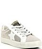 Color:Metallic Gold - Image 1 - Girls' Valery Textured Leather Star Sneakers (Youth)