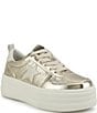 Vintage Havana Hunter Metallic Platform Sneakers - Image 1