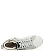 Color:Gold/Silver/Mixed Glitter - Image 6 - Lester Metallic Perforated High Top Sneakers