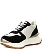 Color:Black/White Perforation - Image 4 - Major Perforated Platform Retro Sneakers