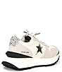 Color:White/Grey Cheetah - Image 2 - Major Star Leather and Suede Platform Sneakers