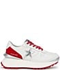 Color:Red/Multi - Image 2 - Major Star Platform Retro Sneakers