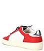 Color:Red/Black - Image 3 - Raider Colorblock Star Checkered Lace Sneakers