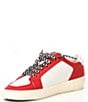 Color:Red/Black - Image 4 - Raider Colorblock Star Checkered Lace Sneakers