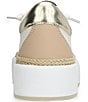 Color:Tan/Multi - Image 3 - Ream Glitter Star Rope Trimmed Platform Sneakers