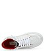 Color:White/Silver/Red - Image 6 - Ream Metallic Star Platform Sneakers