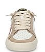 Color:Taupe/Pink/Blue - Image 5 - Reflex Suede Colorblock Sneakers
