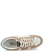 Color:Taupe/Pink/Blue - Image 6 - Reflex Suede Colorblock Sneakers