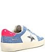 Color:Denim/Pink Pop - Image 2 - Reflex Denim Heel Pop Sneakers