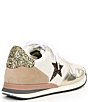 Color:Stone/Washed Gold Multi - Image 2 - Rock Glitter Star Mixed Media Retro Sneakers