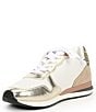 Color:Stone/Washed Gold Multi - Image 4 - Rock Glitter Star Mixed Media Retro Sneakers