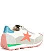 Color:Silver Glitter/Peach Multi - Image 2 - Shooter Glitter Colorblock Retro Sneakers