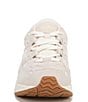 Color:Cream/Pink - Image 6 - 23Walk Suede Lace-Up Sneakers