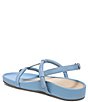 Color:Blue Shadow Tumbled Leather - Image 4 - Adley Leather Toe Post Sandals